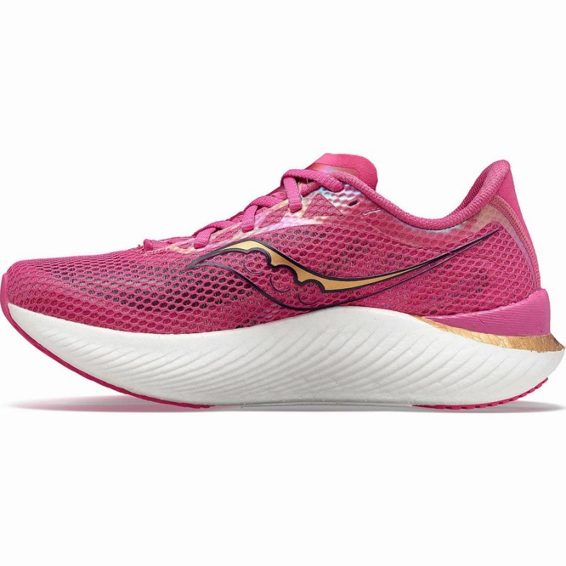 Men's Saucony Endorphin Pro 3 Running Shoes Pink / Navy | SG S27958-H86