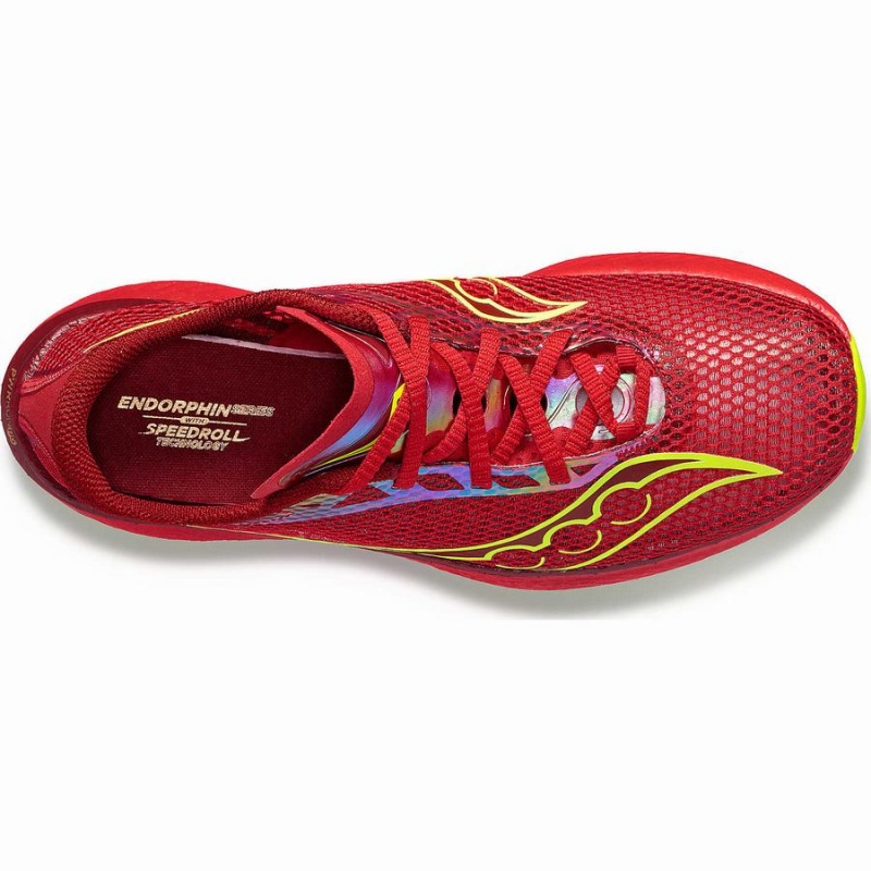 Men's Saucony Endorphin Pro 3 Running Shoes Red | SG S47038-L59