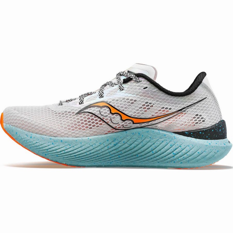 Men's Saucony Endorphin Pro 3 Running Shoes Grey / Orange | SG S09174-Q04