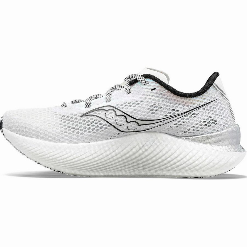 Men's Saucony Endorphin Pro 3 Running Shoes White / Black | SG S23710-E32