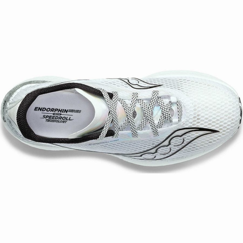 Men's Saucony Endorphin Pro 3 Running Shoes White / Black | SG S23710-E32