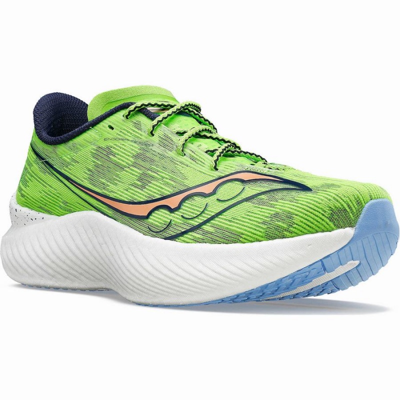 Men's Saucony Endorphin Pro 3 Running Shoes Green | SG S04261-R02