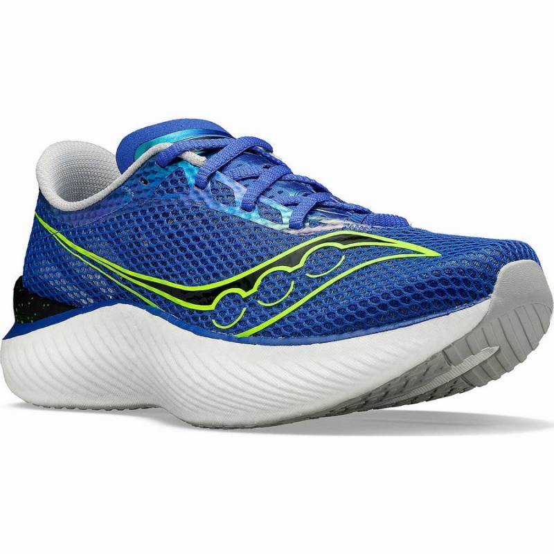 Men's Saucony Endorphin Pro 3 Running Shoes Blue / Green | SG S79612-T78