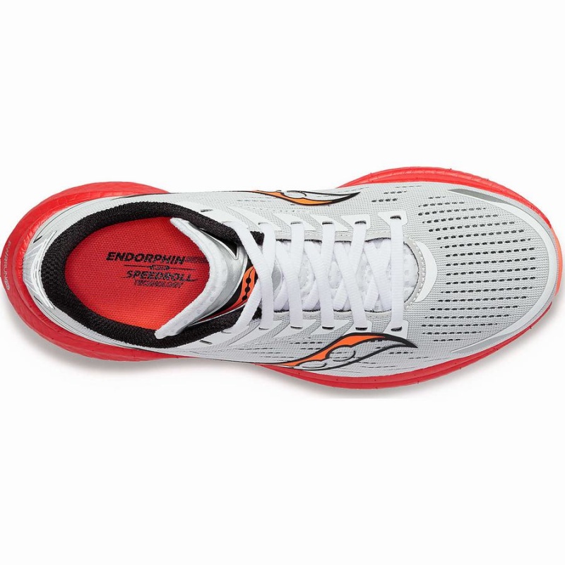 Men's Saucony Endorphin Speed 3 Running Shoes White / Black / Red | SG S56812-L16