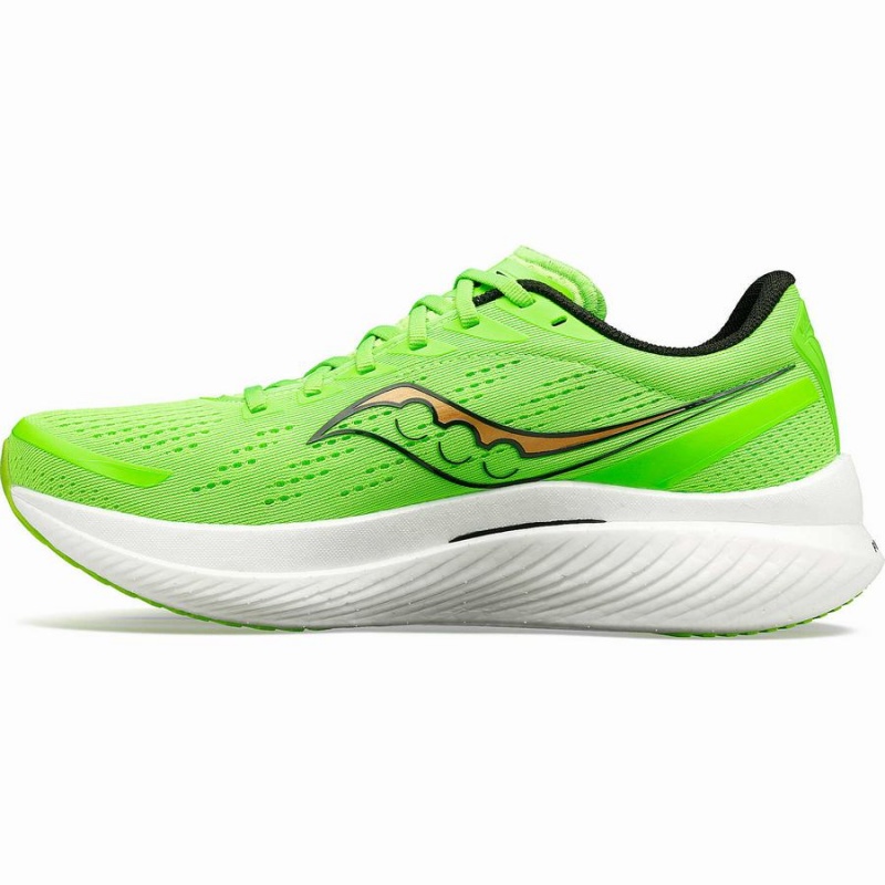 Men's Saucony Endorphin Speed 3 Running Shoes Green / Gold | SG S79315-W28