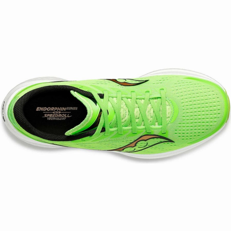 Men's Saucony Endorphin Speed 3 Running Shoes Green / Gold | SG S79315-W28