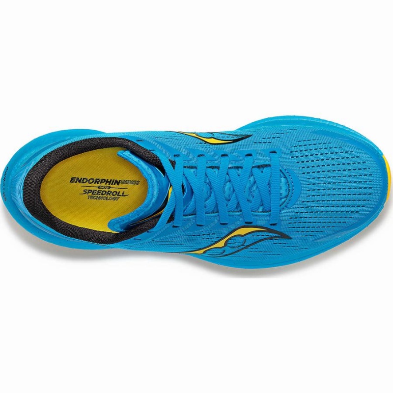 Men's Saucony Endorphin Speed 3 Running Shoes Blue / Gold | SG S65793-R52