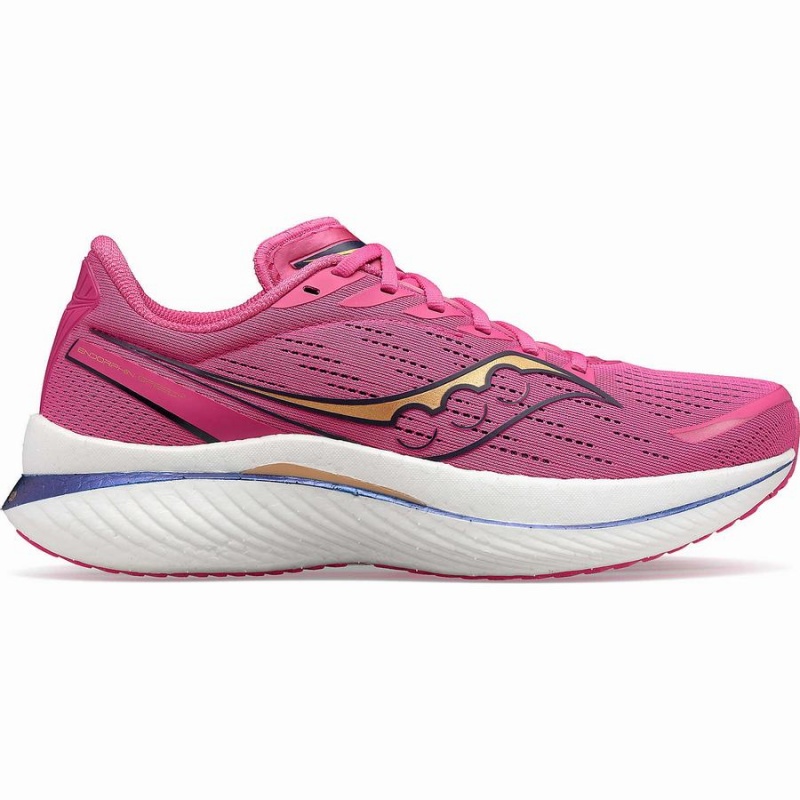 Men\'s Saucony Endorphin Speed 3 Running Shoes Pink / Navy | SG S17684-U73