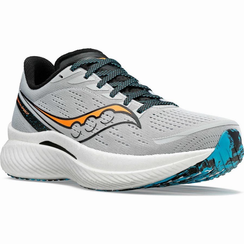 Men's Saucony Endorphin Speed 3 Running Shoes Grey | SG S57693-P50