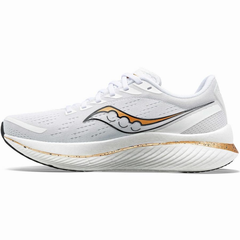 Men's Saucony Endorphin Speed 3 Running Shoes White / Gold | SG S76852-X62