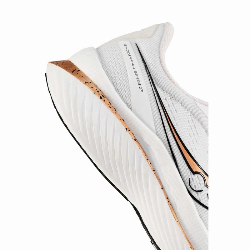 Men's Saucony Endorphin Speed 3 Running Shoes White / Gold | SG S76852-X62