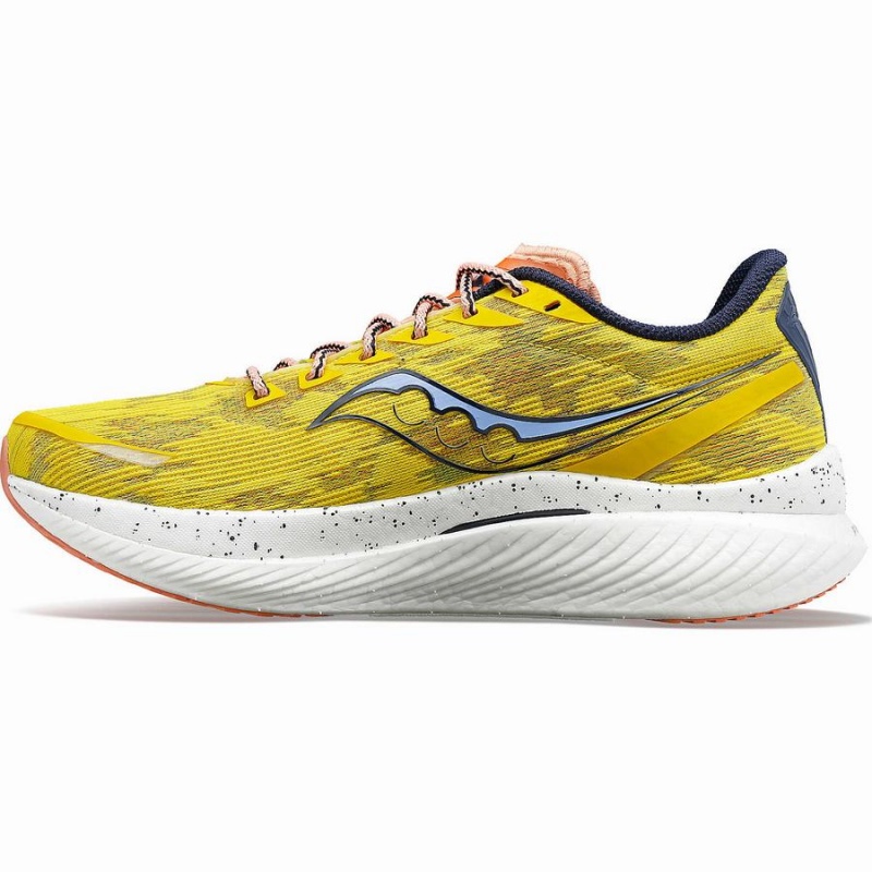 Men's Saucony Endorphin Speed 3 Running Shoes Yellow | SG S68940-C96