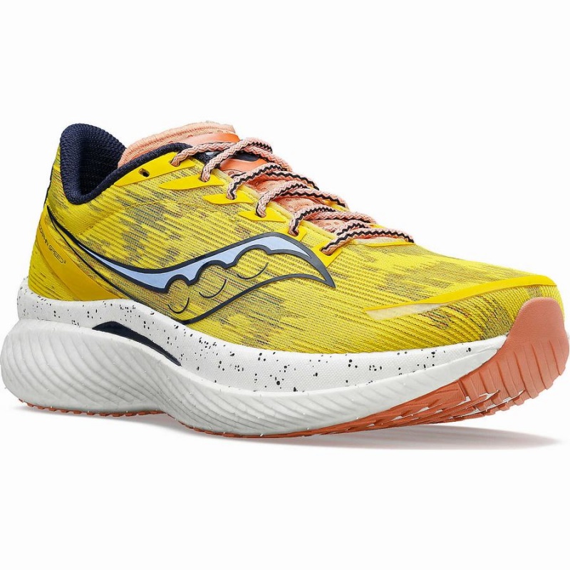 Men's Saucony Endorphin Speed 3 Running Shoes Yellow | SG S68940-C96