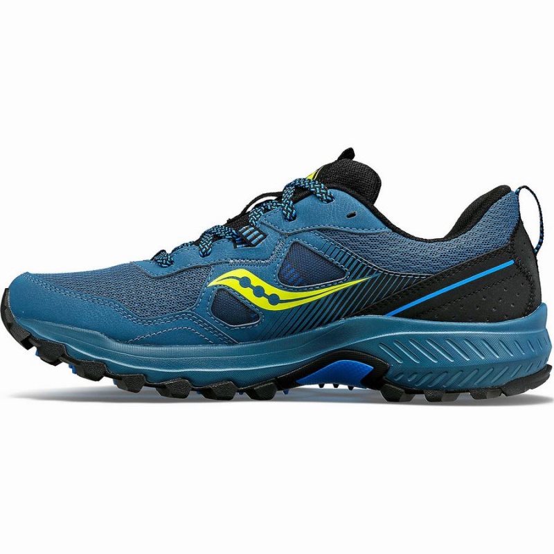 Men's Saucony Excursion TR16 Trail Running Shoes Blue / Black | SG S17346-Y92