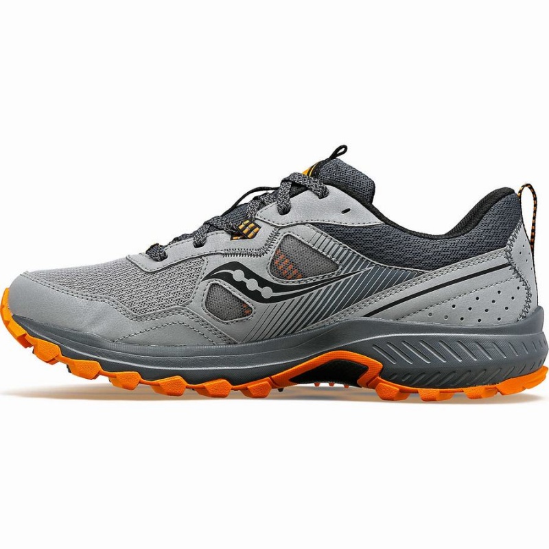 Men's Saucony Excursion TR16 Trail Running Shoes Grey / Orange | SG S75319-P81