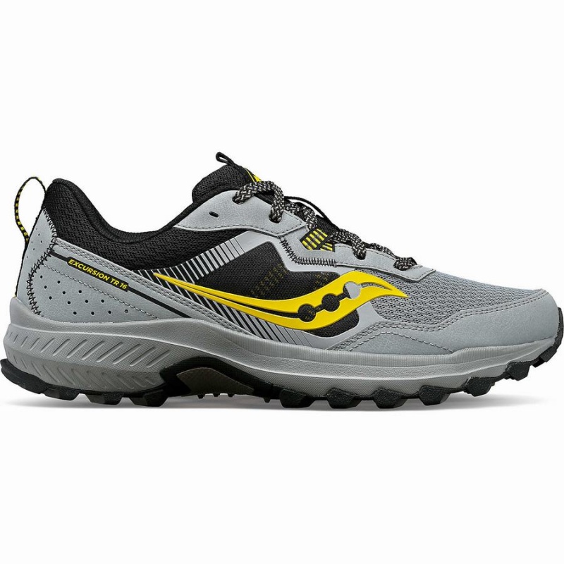 Men\'s Saucony Excursion TR16 Trail Running Shoes Grey / Black | SG S45902-V61