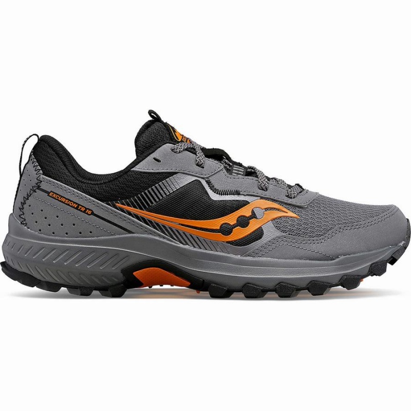 Men\'s Saucony Excursion TR16 Trail Running Shoes Grey | SG S32058-N75