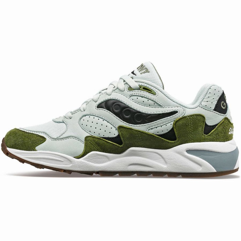 Men's Saucony Grid Shadow 2 Sneakers Green / Green | SG S58064-P36