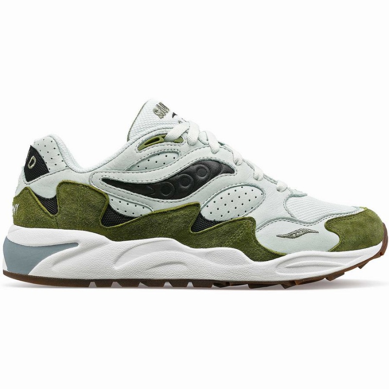 Men\'s Saucony Grid Shadow 2 Sneakers Green / Green | SG S58064-P36