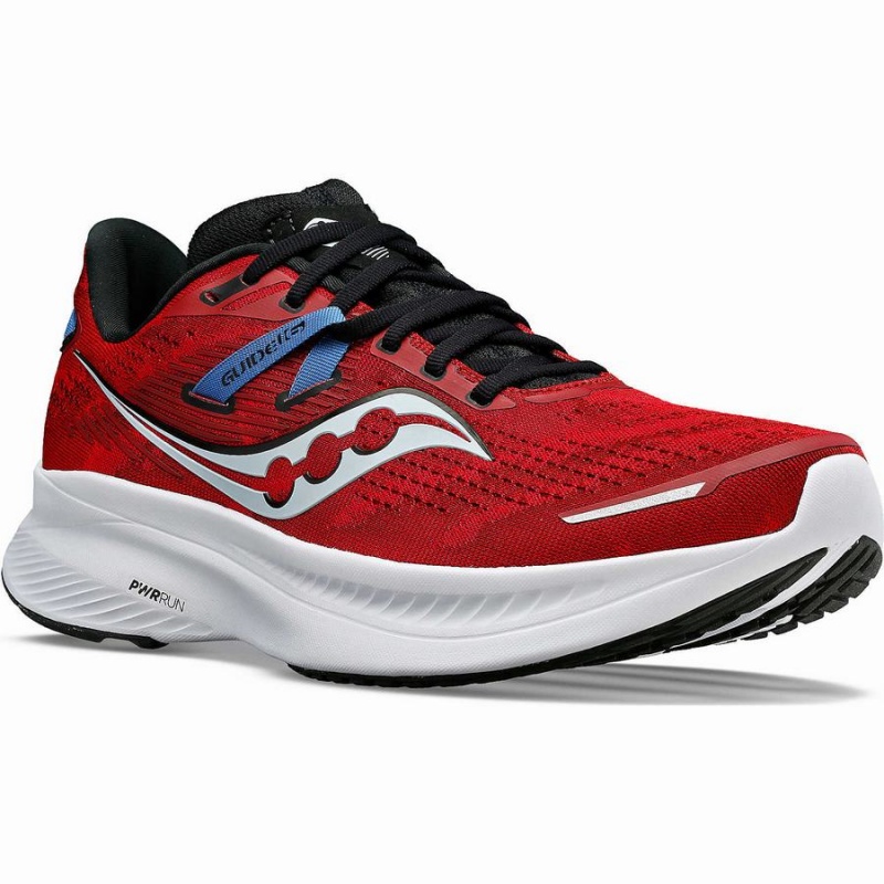 Men's Saucony Guide 16 Running Shoes Red / Black | SG S91850-H39