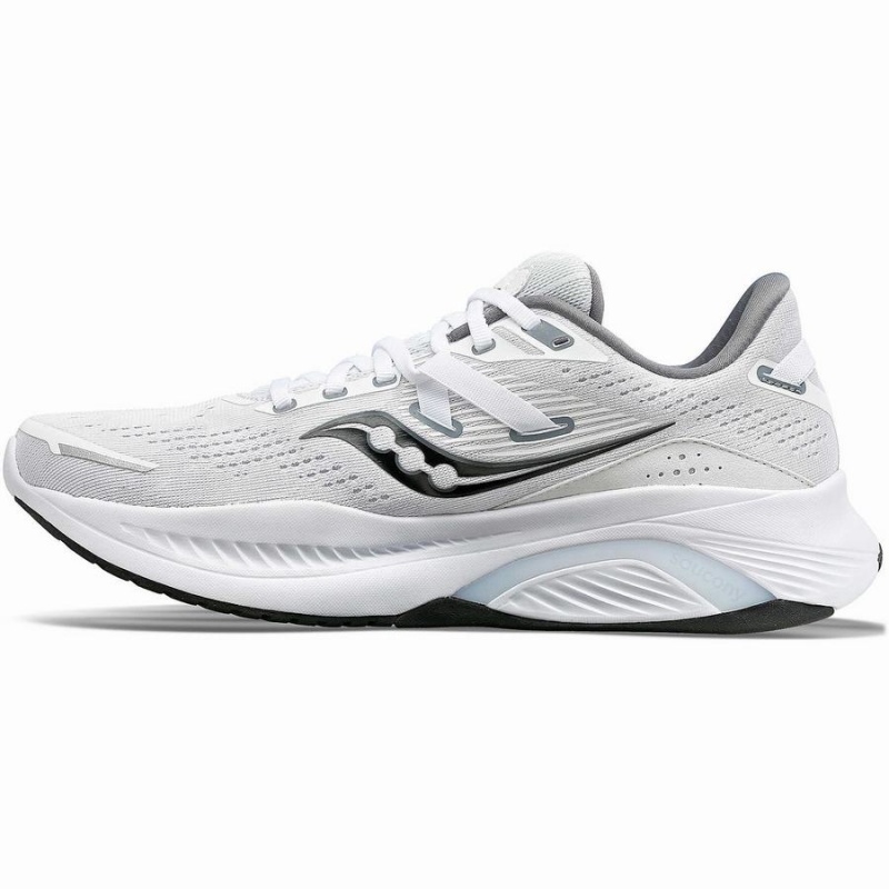 Men's Saucony Guide 16 Running Shoes White / Black | SG S80942-M16