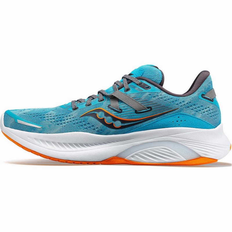 Men's Saucony Guide 16 Wide Running Shoes Blue | SG S21948-G29