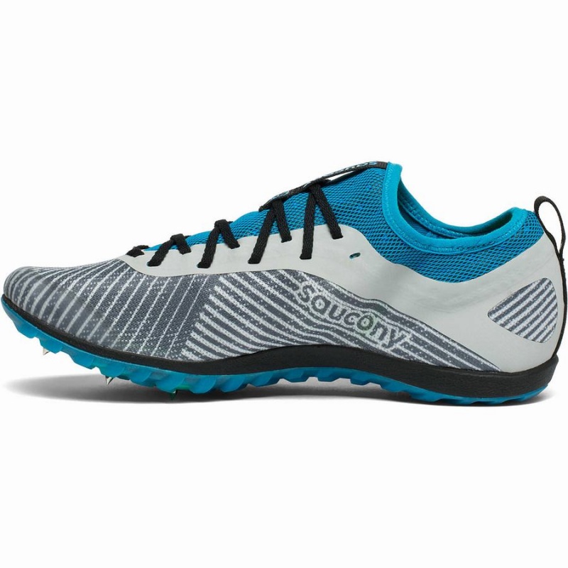 Men's Saucony Havok XC 2 Spike Track Spikes Grey / Blue | SG S45793-B62