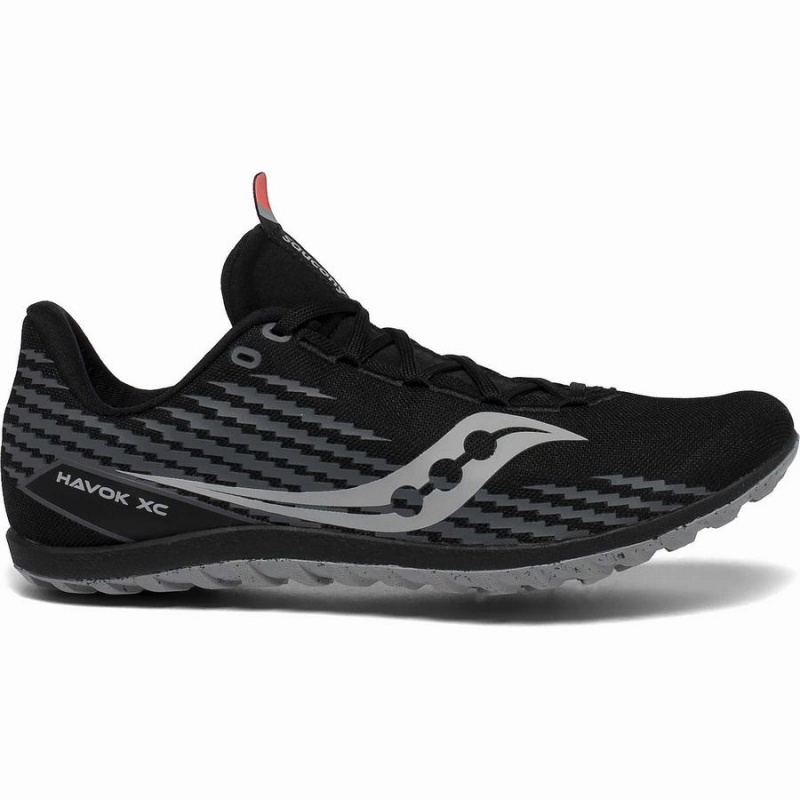 Men\'s Saucony Havok XC 3 Spike Track Spikes Black | SG S90873-Q70