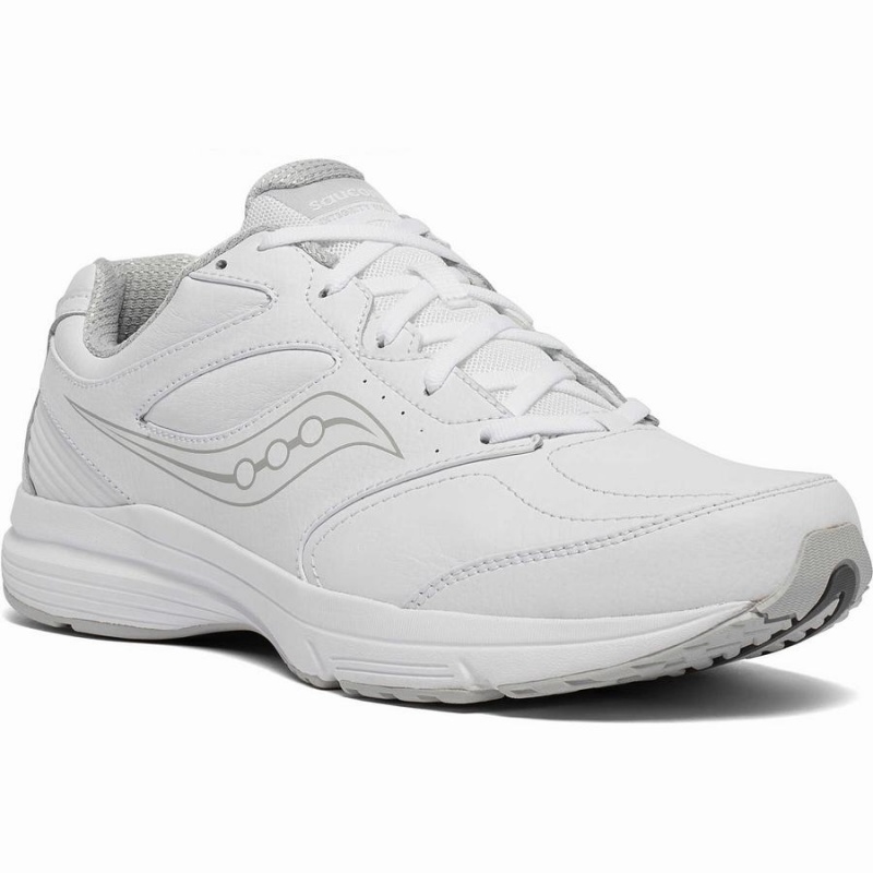 Men's Saucony Integrity Walker 3 Walking Shoes White | SG S93864-P60