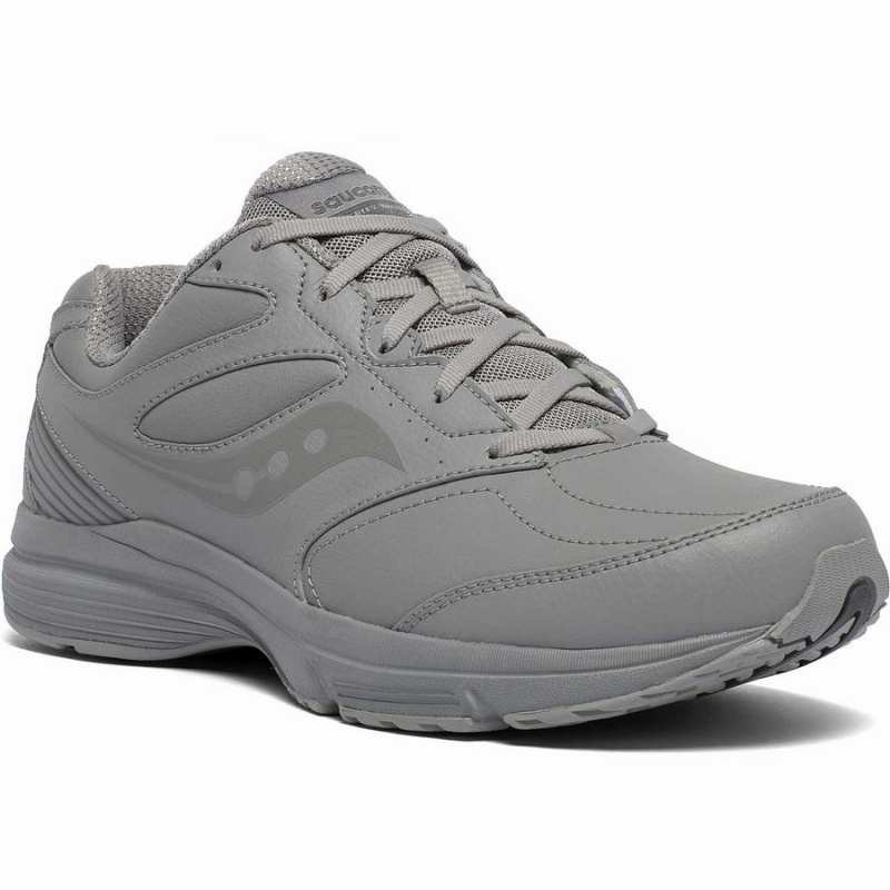 Men's Saucony Integrity Walker 3 Walking Shoes Grey | SG S38106-X36