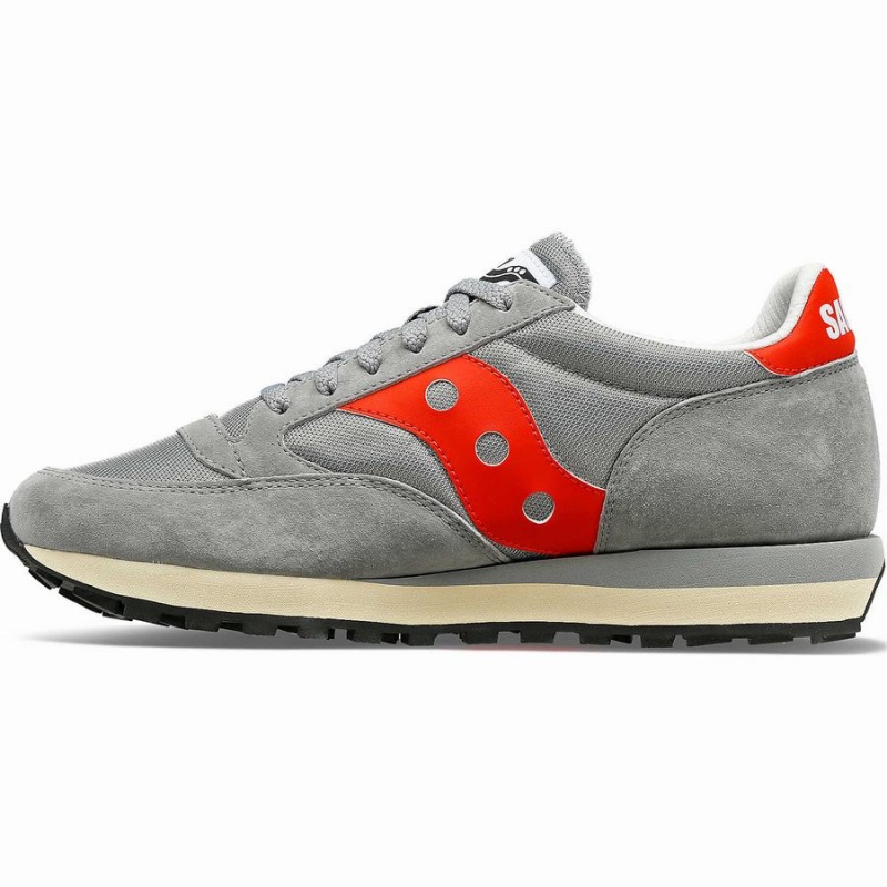 Men's Saucony Jazz 81 Sneakers Grey / Red | SG S05648-H51