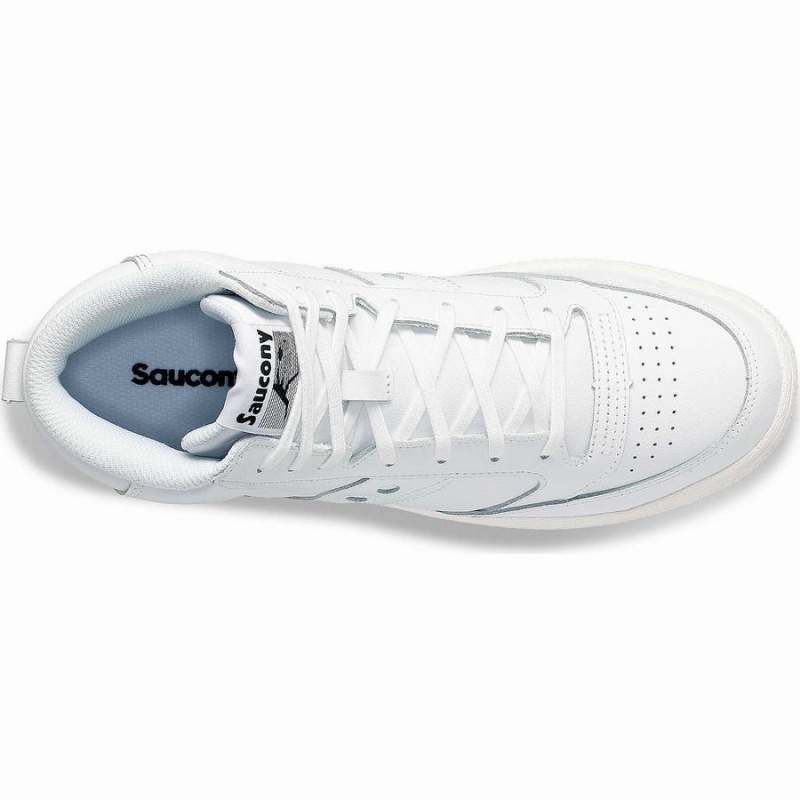 Men's Saucony Jazz Court High Sneakers White / White | SG S07861-N58