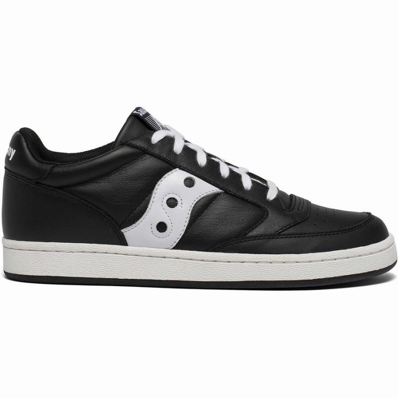 Men\'s Saucony Jazz Court Sneakers Black / White | SG S63542-U58