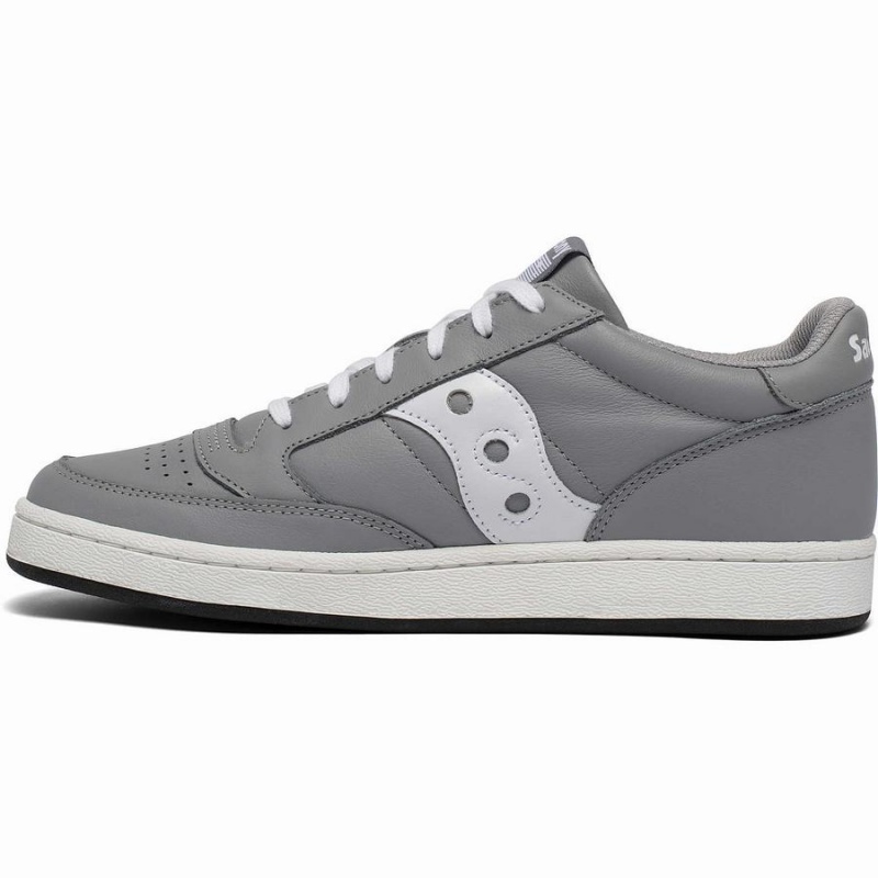 Men's Saucony Jazz Court Sneakers Grey / White | SG S72480-Y43