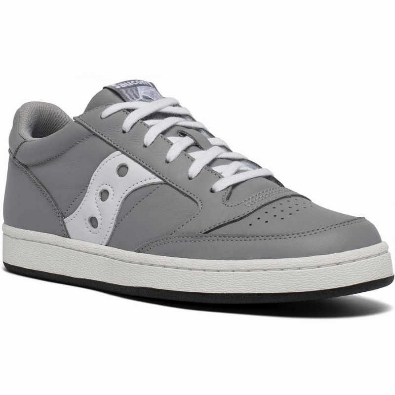 Men's Saucony Jazz Court Sneakers Grey / White | SG S72480-Y43