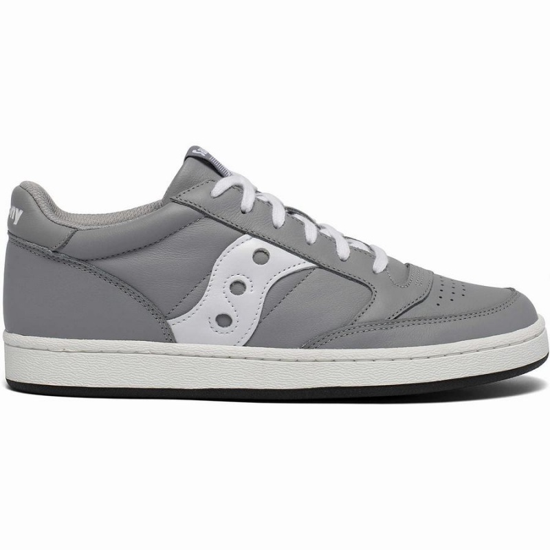 Men\'s Saucony Jazz Court Sneakers Grey / White | SG S72480-Y43