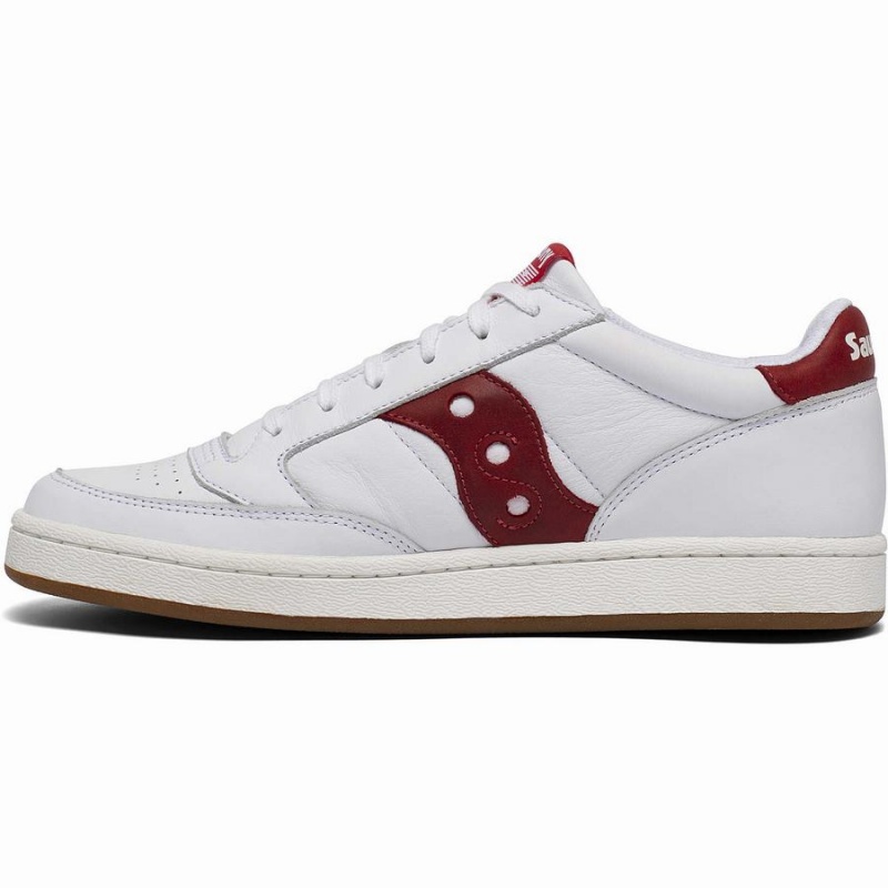 Men's Saucony Jazz Court Sneakers White / Red | SG S93625-Z04