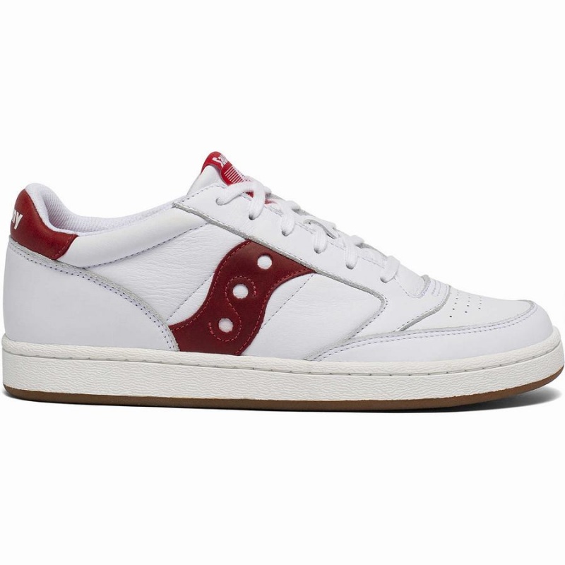 Men\'s Saucony Jazz Court Sneakers White / Red | SG S93625-Z04