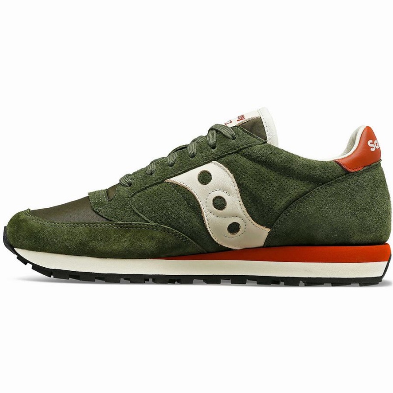 Men's Saucony Jazz Original Premium Sneakers Olive | SG S30986-G28