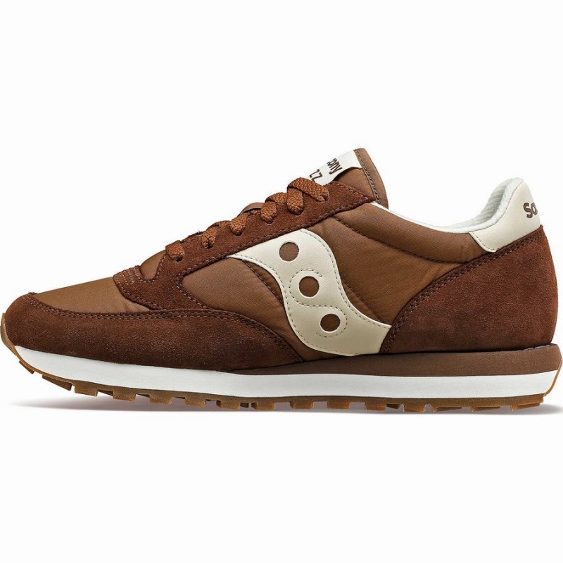 Men's Saucony Jazz Original Sneakers Brown / Cream | SG S95038-N92