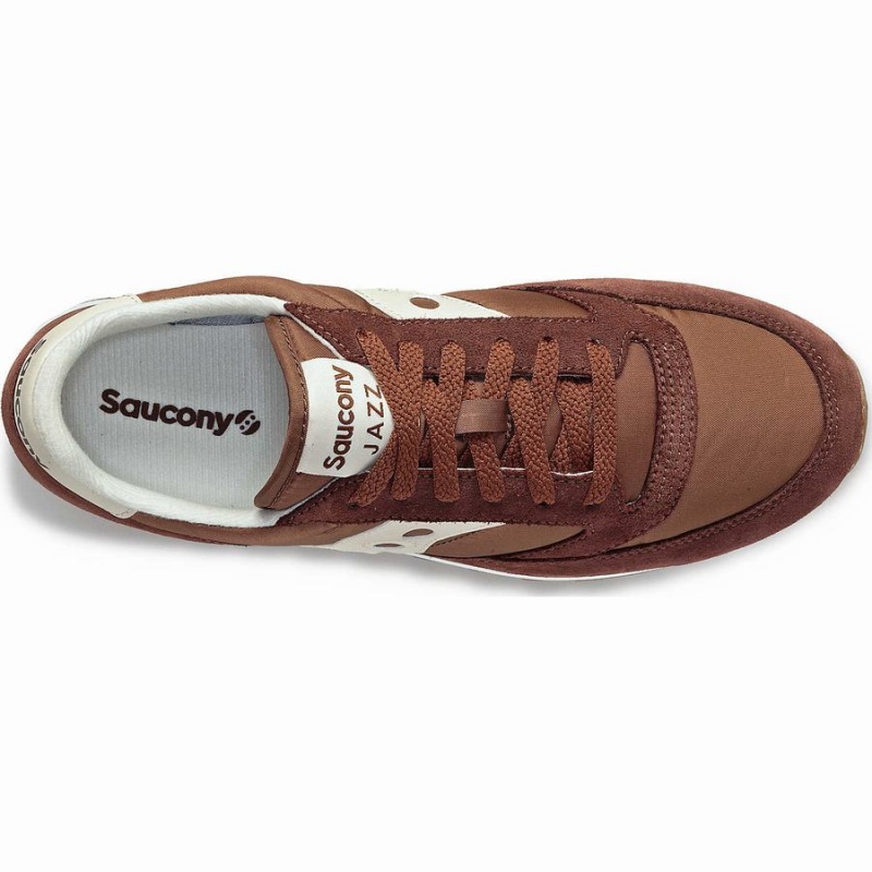 Men's Saucony Jazz Original Sneakers Brown / Cream | SG S95038-N92