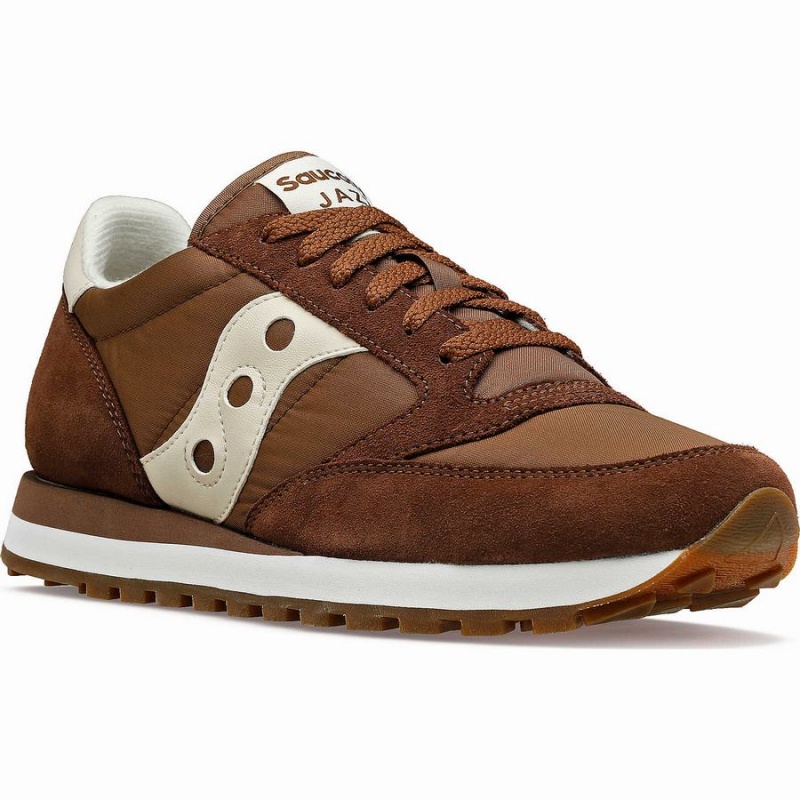 Men's Saucony Jazz Original Sneakers Brown / Cream | SG S95038-N92