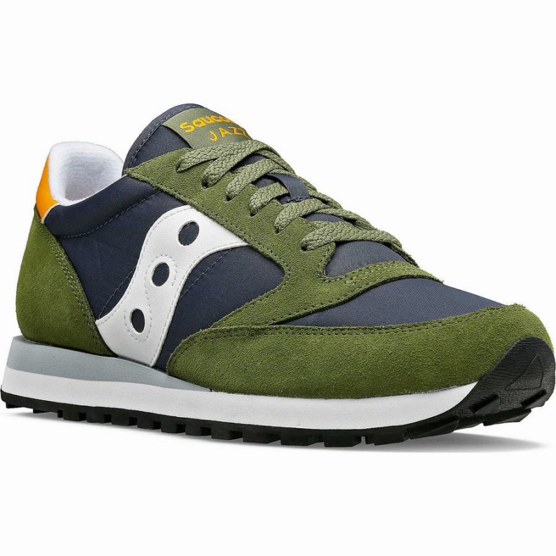 Men's Saucony Jazz Original Sneakers Green / Navy | SG S40395-B27