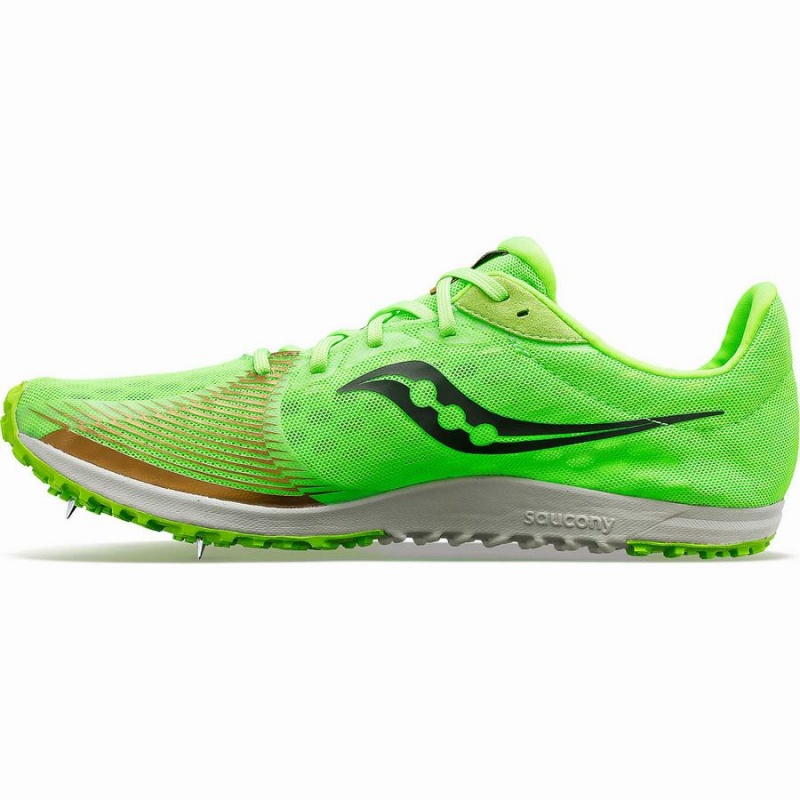 Men's Saucony Kilkenny XC9 Flat Track Spikes Green | SG S08591-V14