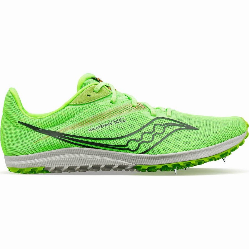 Men\'s Saucony Kilkenny XC9 Flat Track Spikes Green | SG S08591-V14