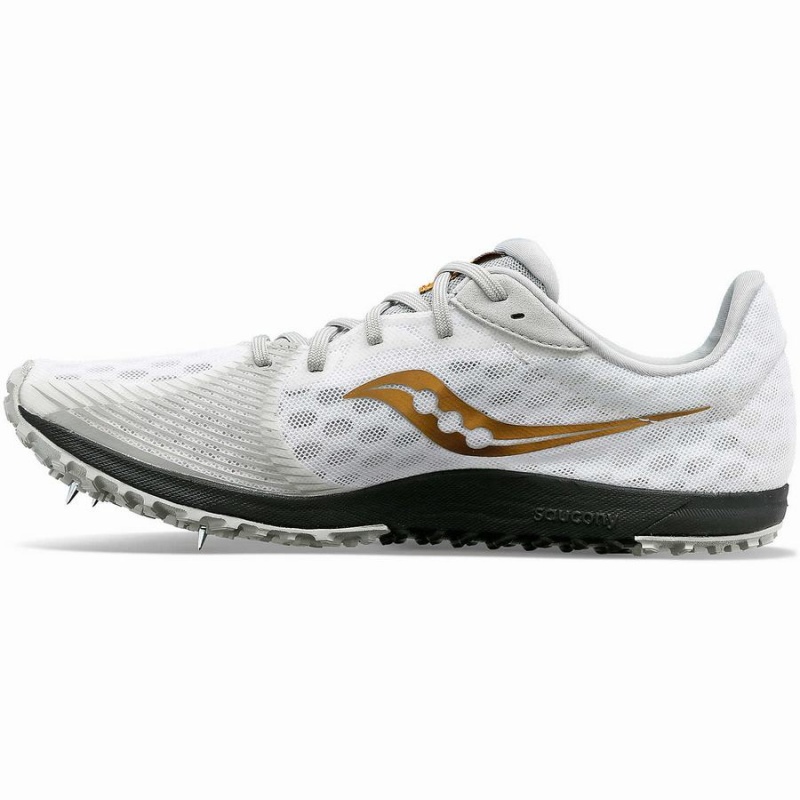 Men's Saucony Kilkenny XC9 Spike Track Spikes White | SG S57328-N89