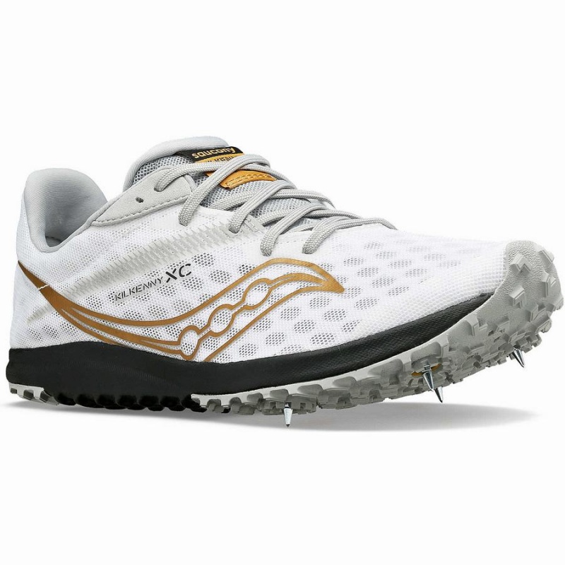 Men's Saucony Kilkenny XC9 Spike Track Spikes White | SG S57328-N89