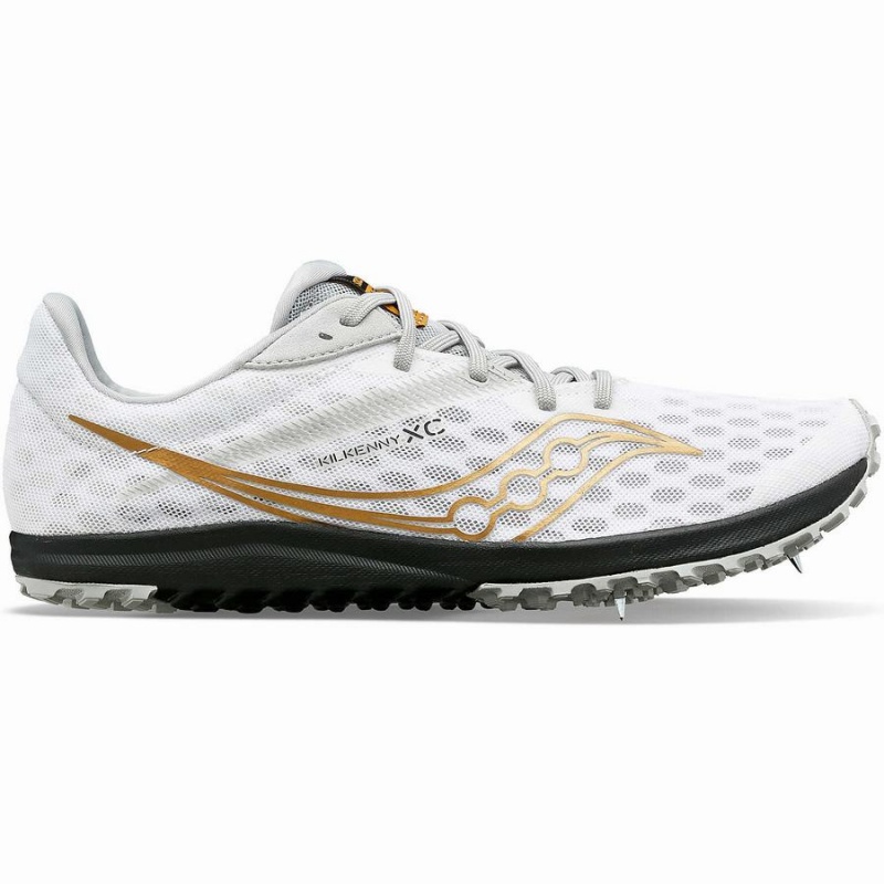 Men\'s Saucony Kilkenny XC9 Spike Track Spikes White | SG S57328-N89