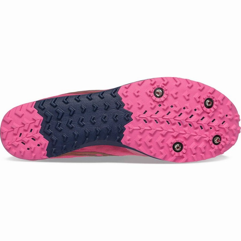 Men's Saucony Kilkenny XC9 Spike Track Spikes Pink / Navy | SG S39287-M84