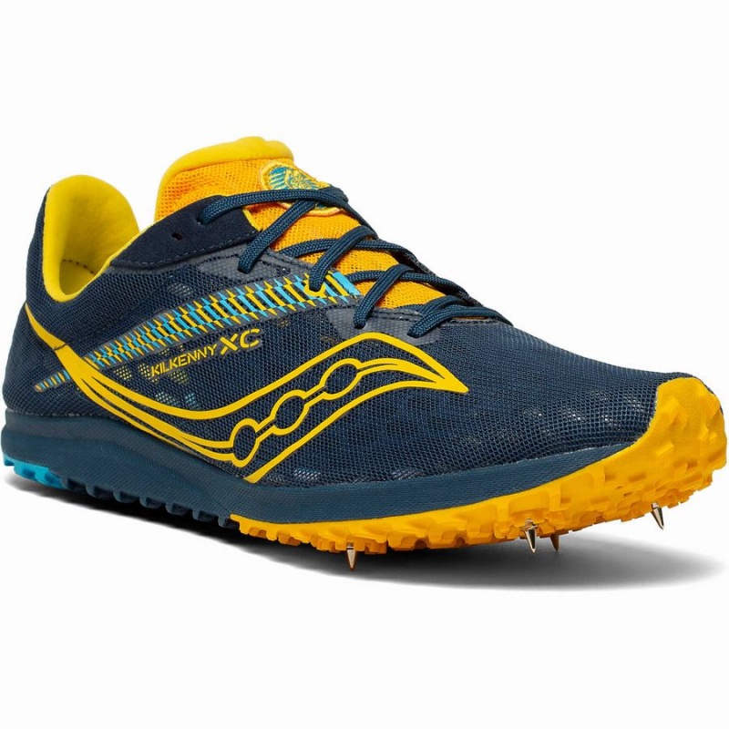 Men's Saucony Kilkenny XC9 Spike Track Spikes Navy | SG S71548-A17